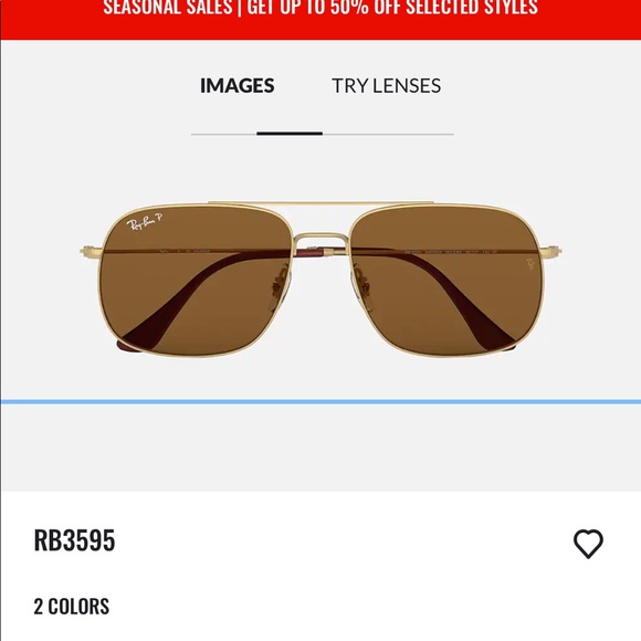 Authentic ray ban polarized square sunglasses - Picture 7 of 7